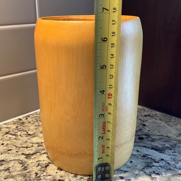 Bamboo Kitchen Utensil Holder 6 3/4” (Utensils Not Included) - Picture 8 of 11